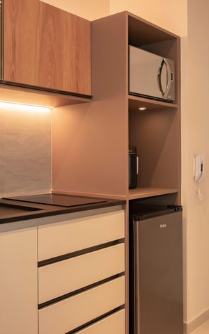 Studio à venda com 28m², 1 quarto e sem vagaCozinha