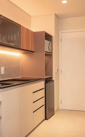 Studio à venda com 28m², 1 quarto e sem vagaCozinha