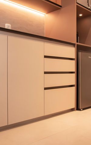 Studio à venda com 28m², 1 quarto e sem vagaCozinha