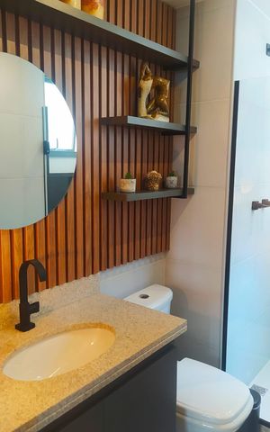 Apartamento à venda com 137m², 3 quartos e 2 vagas Apartamento à venda com 137m², 3 quartos e 2 vagasBanheiro Social
