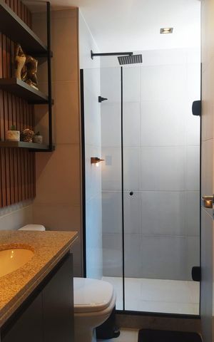 Apartamento à venda com 137m², 3 quartos e 2 vagas Apartamento à venda com 137m², 3 quartos e 2 vagasBanheiro Social