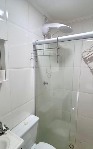 Apartamento para alugar com 48m², 1 quarto e 1 vaga Apartamento para alugar com 48m², 1 quarto e 1 vagaBanheiro