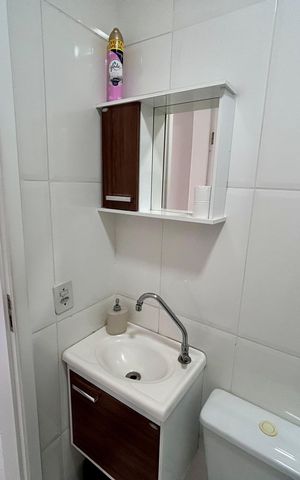 Apartamento para alugar com 48m², 1 quarto e 1 vaga Apartamento para alugar com 48m², 1 quarto e 1 vagaBanheiro