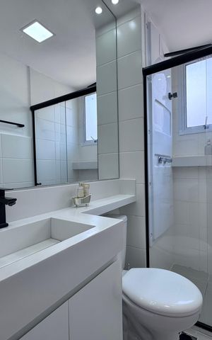 Apartamento para alugar com 48m², 2 quartos e 1 vaga Apartamento para alugar com 48m², 2 quartos e 1 vagaBanheiro Social