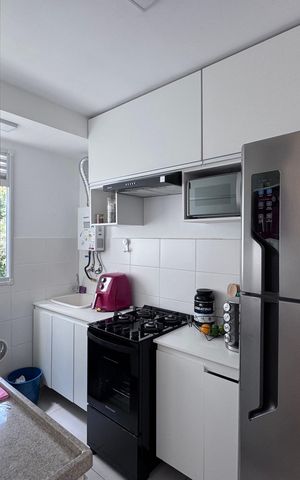 Apartamento para alugar com 48m², 2 quartos e 1 vaga Apartamento para alugar com 48m², 2 quartos e 1 vagaCozinha e Área de Serviço
