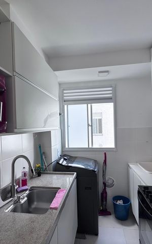 Apartamento para alugar com 48m², 2 quartos e 1 vaga Apartamento para alugar com 48m², 2 quartos e 1 vagaCozinha e Área de Serviço