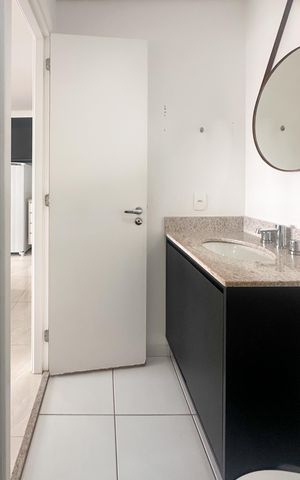 Apartamento para alugar com 42m², 1 quarto e 1 vaga Apartamento para alugar com 42m², 1 quarto e 1 vagaBanheiro Social