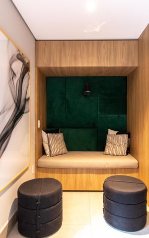 Studio à venda com 27m², 1 quarto e sem vaga Studio à venda com 27m², 1 quarto e sem vagaHall social