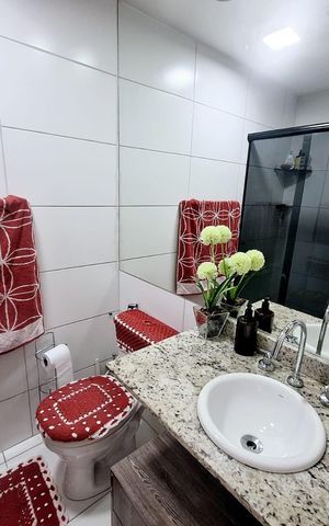 Apartamento à venda com 124m², 3 quartos e 2 vagas Apartamento à venda com 124m², 3 quartos e 2 vagasBanheiro 2