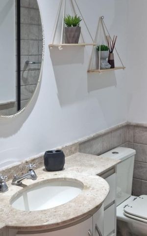 Apartamento à venda com 59m², 2 quartos e 1 vaga Apartamento à venda com 59m², 2 quartos e 1 vagaBanheiro Social