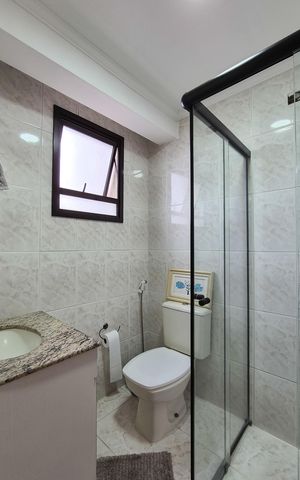 Apartamento à venda com 107m², 3 quartos e 2 vagasBanheiro da Suíte 2