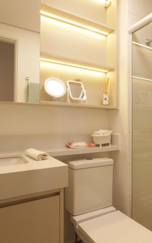 Apartamento à venda com 49m², 2 quartos e 1 vagaBanheiro Social