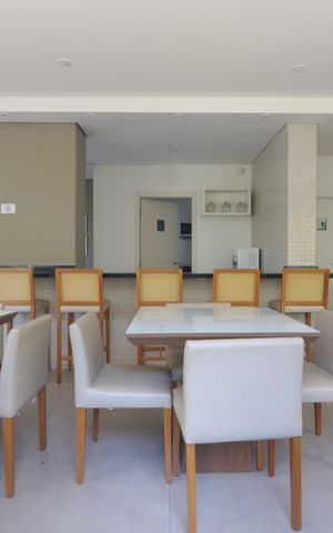 Apartamento à venda com 49m², 2 quartos e 1 vagaÁrea comum - Salão de festas