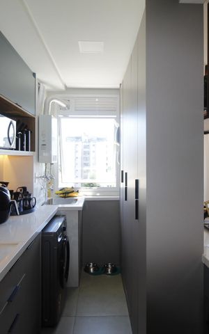 Apartamento à venda com 57m², 1 quarto e 1 vagaCozinha e Área de Serviço