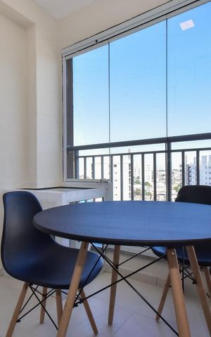 Studio à venda com 25m², 1 quarto e sem vagaVaranda