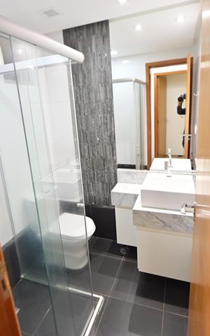 Apartamento para alugar com 58m², 2 quartos e 1 vaga Apartamento para alugar com 58m², 2 quartos e 1 vagaBanheiro Social