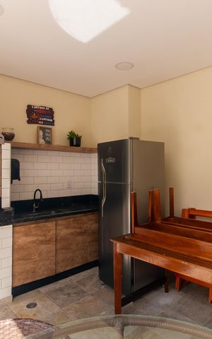 Apartamento para alugar com 30m², 1 quarto e 1 vaga Apartamento para alugar com 30m², 1 quarto e 1 vagaÁrea comum - Churrasqueira
