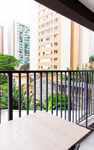 Studio à venda com 22m², 1 quarto e sem vagaVaranda