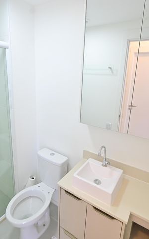 Apartamento para alugar com 42m², 2 quartos e 1 vaga Apartamento para alugar com 42m², 2 quartos e 1 vagaBanheiro