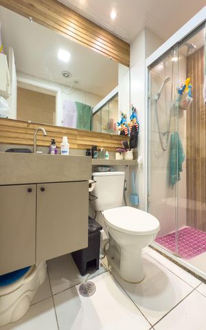 Apartamento à venda com 55m², 2 quartos e 1 vaga Apartamento à venda com 55m², 2 quartos e 1 vagaBanheiro