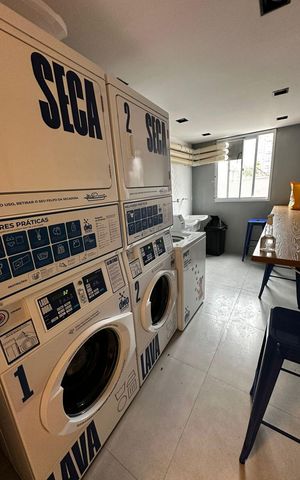 Studio para alugar com 15m², 1 quarto e sem vaga Studio para alugar com 15m², 1 quarto e sem vagaLavanderia
