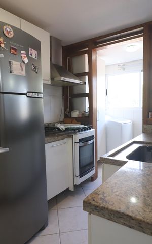 Apartamento à venda com 60m², 2 quartos e 1 vagaCozinha e Área de Serviço