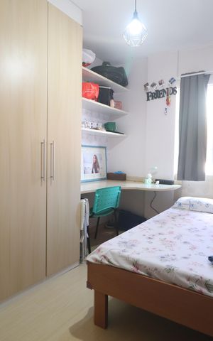 Apartamento à venda com 60m², 2 quartos e 1 vagaQuarto 1