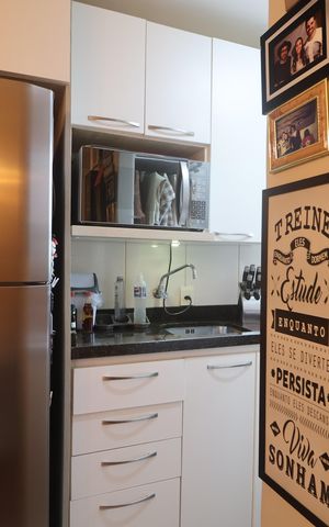 Apartamento à venda com 40m², 2 quartos e 1 vagaCozinha e Área de Serviço