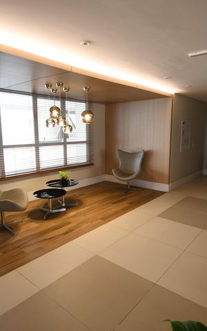 Studio à venda com 46m², 1 quarto e 1 vagaHall social