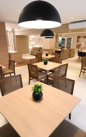 Studio à venda com 46m², 1 quarto e 1 vagaÁrea comum - Salão de festas
