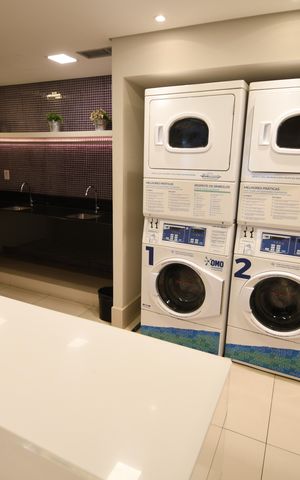 Studio à venda com 46m², 1 quarto e 1 vagaLavanderia