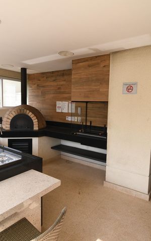 Studio à venda com 46m², 1 quarto e 1 vagaÁrea comum - Churrasqueira