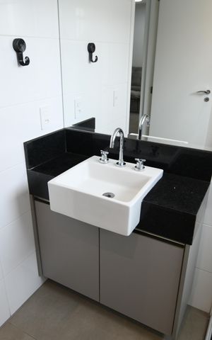 Studio à venda com 46m², 1 quarto e 1 vagaBanheiro