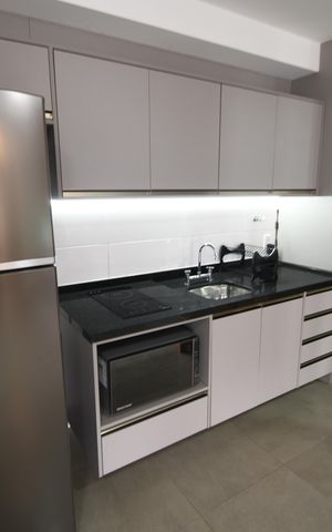 Studio à venda com 46m², 1 quarto e 1 vagaCozinha