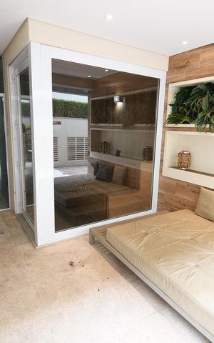 Studio à venda com 46m², 1 quarto e 1 vagaSauna