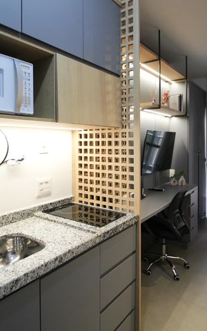 Studio à venda com 36m², 1 quarto e sem vaga Studio à venda com 36m², 1 quarto e sem vagaCozinha