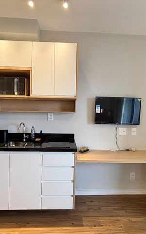 Studio para alugar com 26m², 1 quarto e sem vaga Studio para alugar com 26m², 1 quarto e sem vagaCozinha