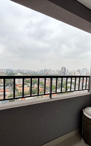 Studio para alugar com 26m², 1 quarto e sem vaga Studio para alugar com 26m², 1 quarto e sem vagaVaranda