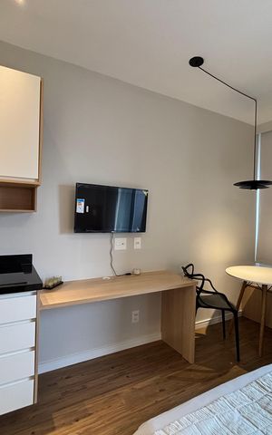 Studio para alugar com 26m², 1 quarto e sem vaga Studio para alugar com 26m², 1 quarto e sem vagaCozinha