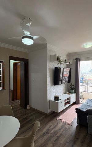 Apartamento à venda com 55m², 2 quartos e 2 vagas Apartamento à venda com 55m², 2 quartos e 2 vagasSala