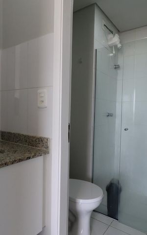 Studio para alugar com 22m², 1 quarto e 1 vaga Studio para alugar com 22m², 1 quarto e 1 vagaBanheiro