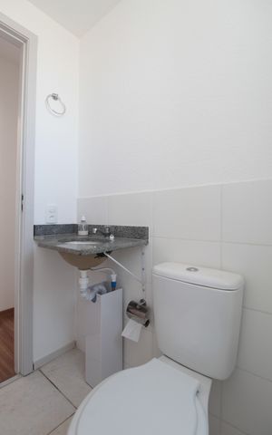 Apartamento à venda com 55m², 2 quartos e 1 vagaBanheiro Social
