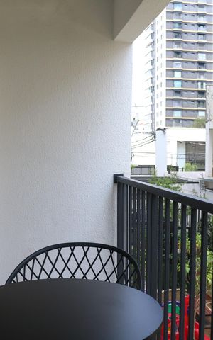 Studio para alugar com 28m², 1 quarto e sem vagaVaranda