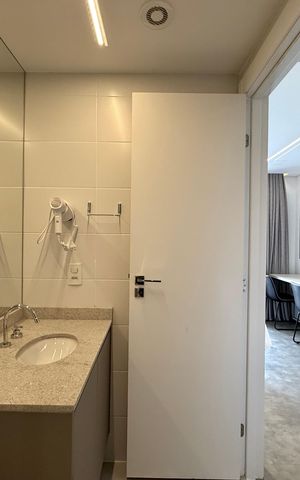 Studio para alugar com 25m², 1 quarto e sem vaga Studio para alugar com 25m², 1 quarto e sem vagaBanheiro