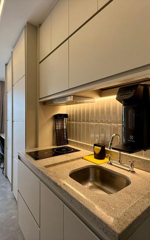 Studio para alugar com 25m², 1 quarto e sem vaga Studio para alugar com 25m², 1 quarto e sem vagaCozinha