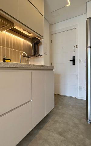 Studio para alugar com 25m², 1 quarto e sem vaga Studio para alugar com 25m², 1 quarto e sem vagaCozinha