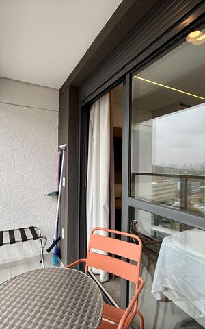 Studio para alugar com 25m², 1 quarto e sem vaga Studio para alugar com 25m², 1 quarto e sem vagaSacada
