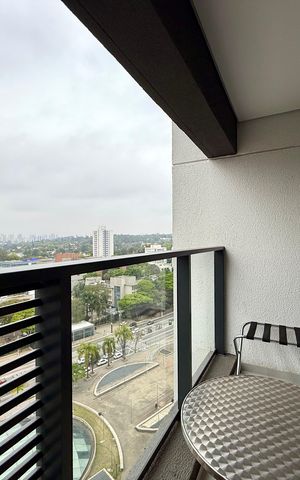 Studio para alugar com 25m², 1 quarto e sem vaga Studio para alugar com 25m², 1 quarto e sem vagaSacada
