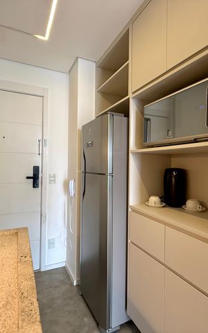 Studio para alugar com 25m², 1 quarto e sem vaga Studio para alugar com 25m², 1 quarto e sem vagaCozinha
