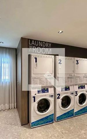 Studio para alugar com 25m², 1 quarto e sem vaga Studio para alugar com 25m², 1 quarto e sem vagaLavanderia